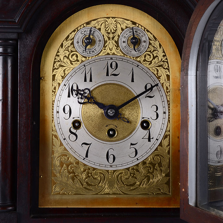 Junghans German Mahogany Mantel Clock