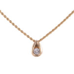 Diamond Teardrop Pendant