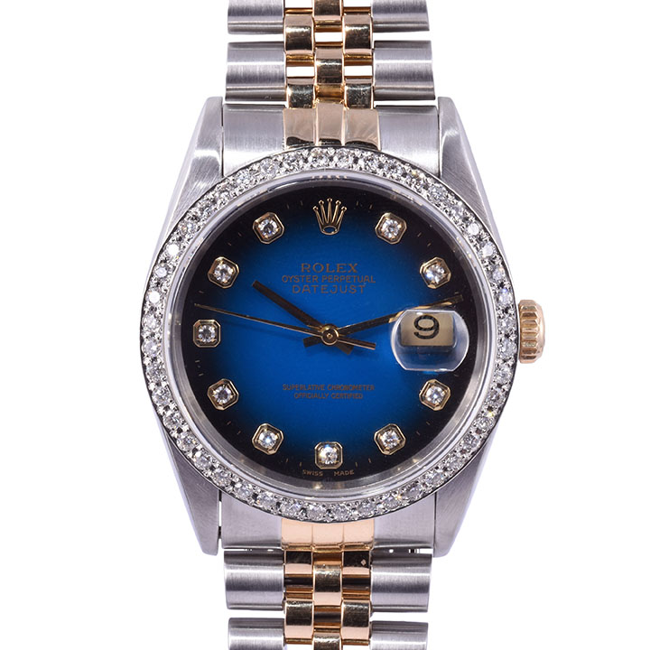 Rolex Datejust Original Diamond Dial Wrist Watch