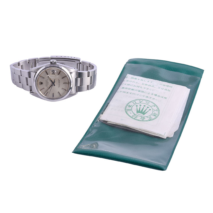 Rolex Oyster Perpetual Date Steel Bracelet Wrist Watch