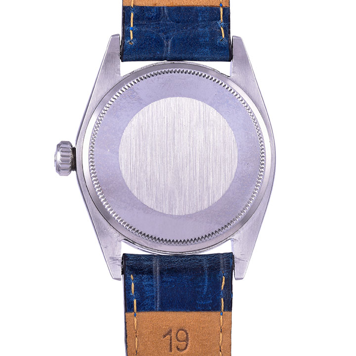Rolex Rare Date Model Original Dark Blue Dial Wrist Watch