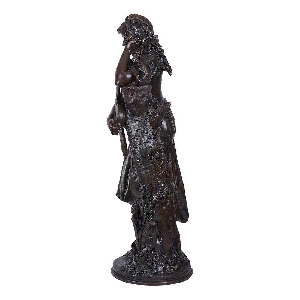 Tiffany & Co Art Nouveau A Gaudez Bronze Mignon Sculpture