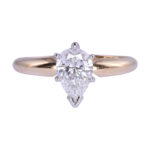 Pear Solitaire Diamond Engagement Ring