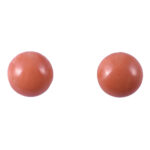 Salmon Coral Stud Earrings