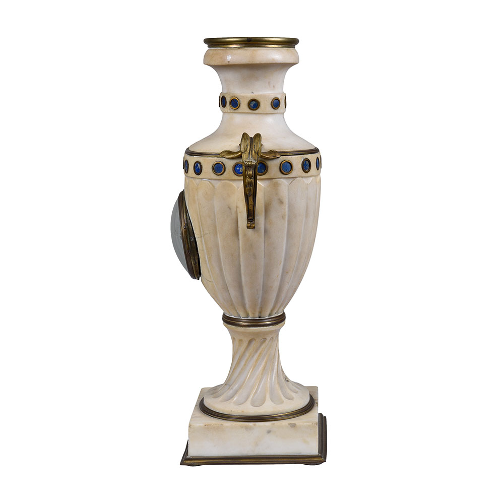 French Urn Shaped Marble Clock