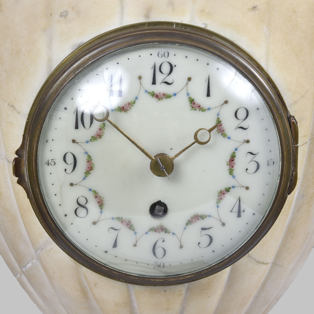 French Urn Shaped Marble Clock