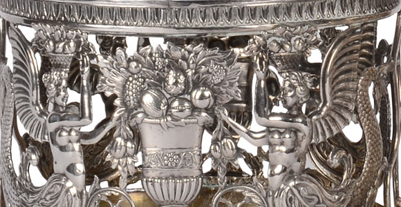 English Pair of Sterling Silver George III Royal Bowls by Robert Sharp