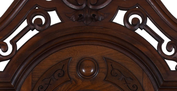 English Victorian Mirrored Walnut Sideboard