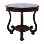 Onyx & Mahogany Round Table