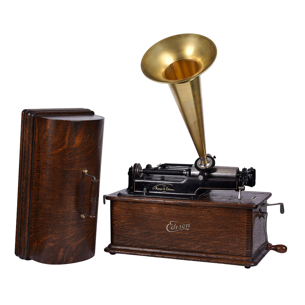 Edison Oak Home Phonograph