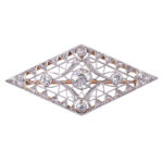 Edwardian Diamond 18K & Platinum Pin