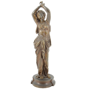 Bronze Sculpture Depicting Woman Dancing