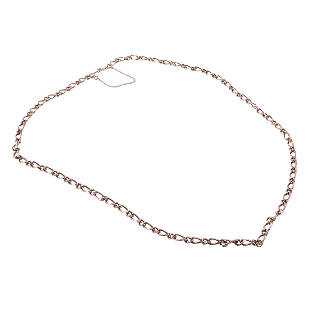 30 Inch 14K Gold Chain Figaro Necklace