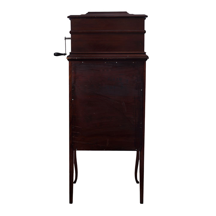 Criterion Mahogany Disc Music Box on Cabinet