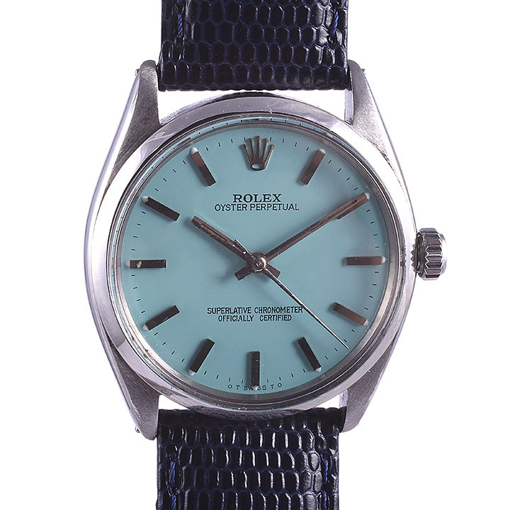 Rolex Oyster Perpetual Custom Dial Wrist Watch