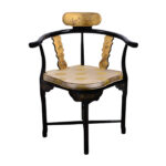 Black Lacquer Corner Chair