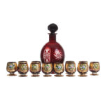 Bohemian Decanter & 12 Glass Set