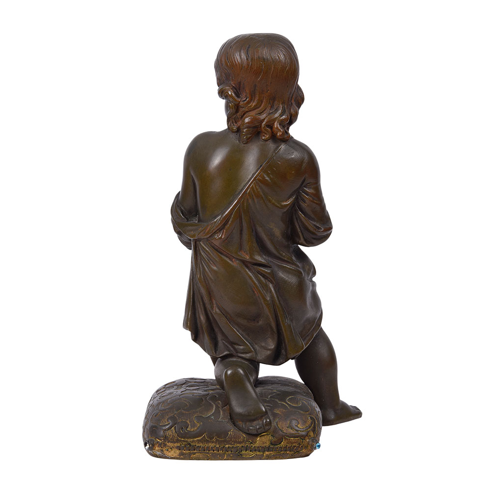 Praying Child Bronze Sculpture