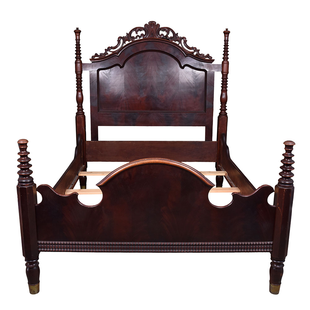 Victorian Mahogany Double Bed