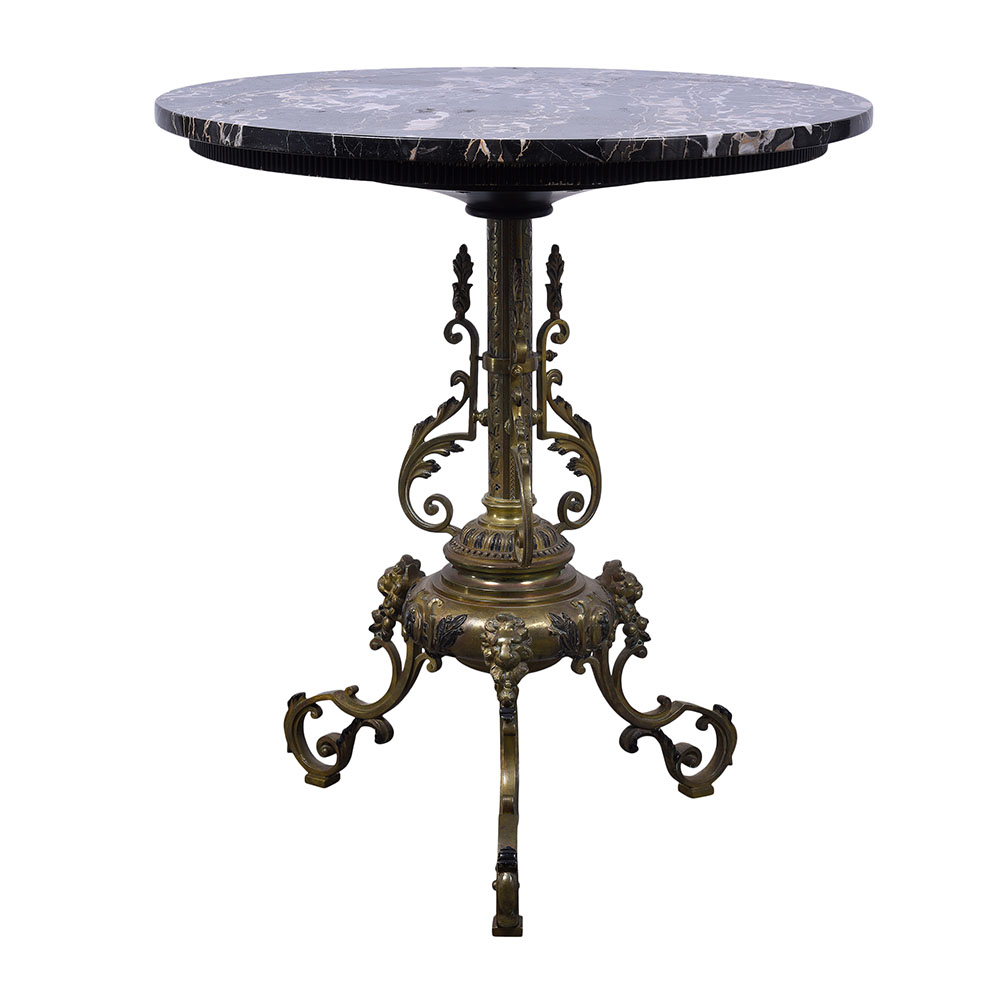 Marble Top Figural Table