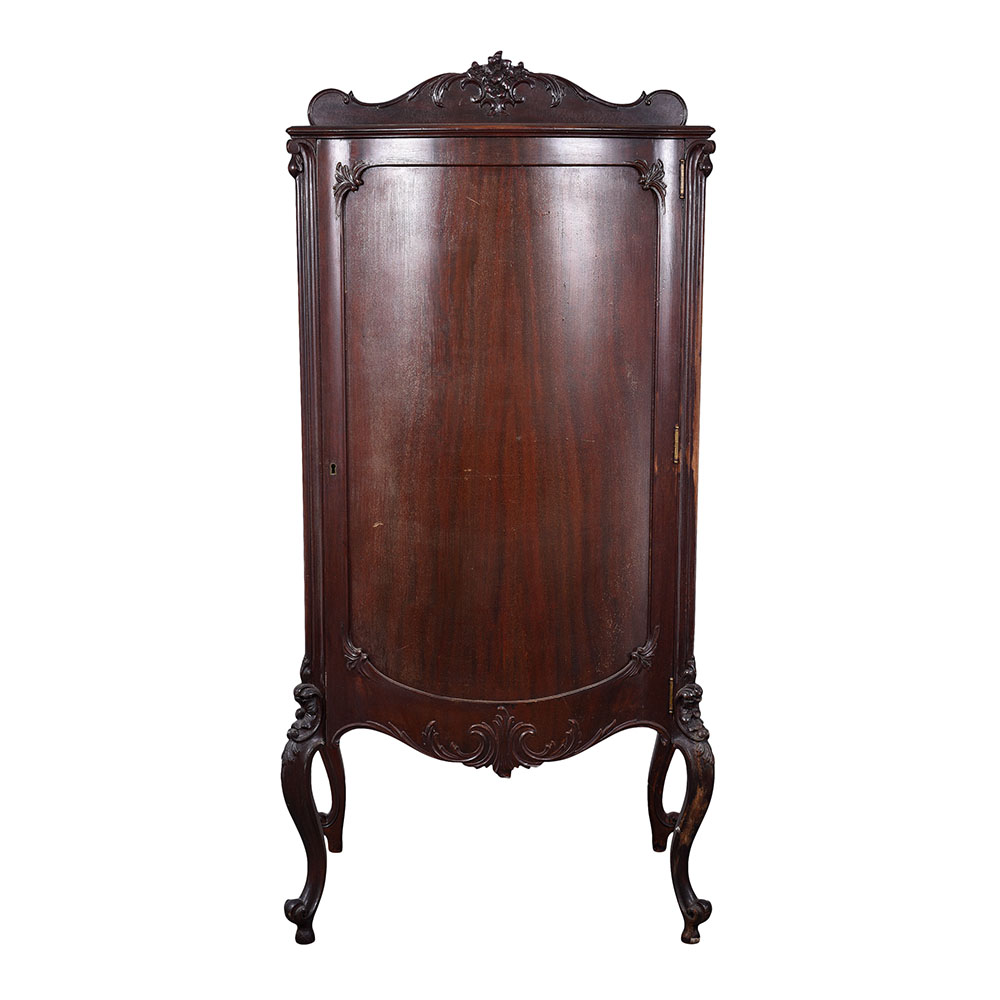 Classical Style Mahogany Music Cabinet