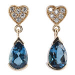 London Blue Topaz Drop Earrings