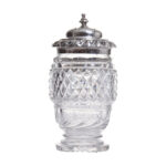 John & Thomas Settle Sterling Silver & Crystal Pepper