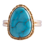 Luna Turquoise Gold Ring