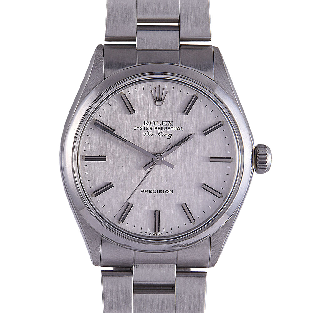 Rolex Air King Rare Original Vertical Grained Dial Wrist Watch
