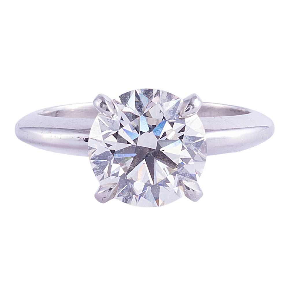 GIA 2.01 Carat Round Brilliant Diamond Engagement