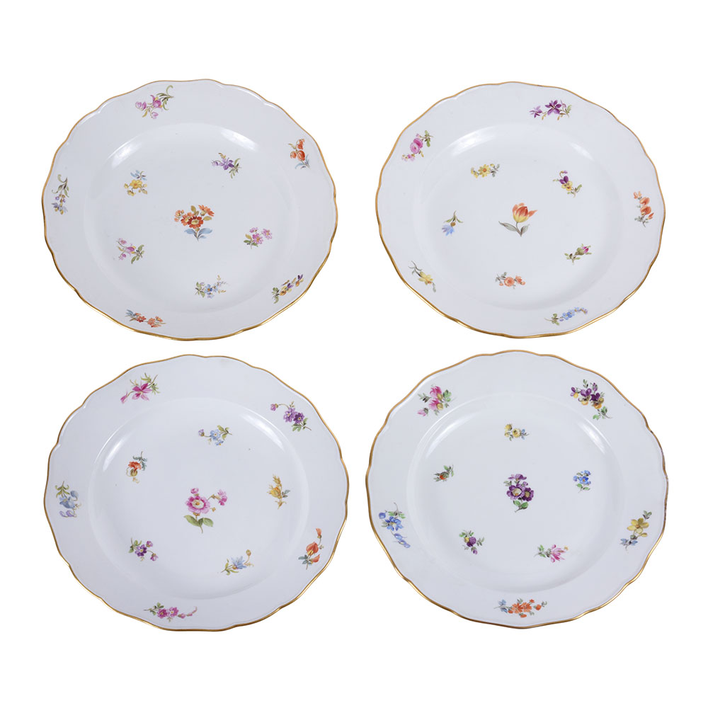 Meissen Set of Four Plates