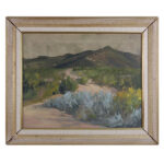 Unsigned Country Road Oil Painting