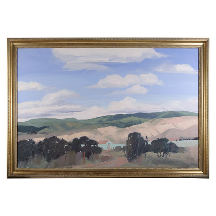 Unsigned Mission View Oil Painting