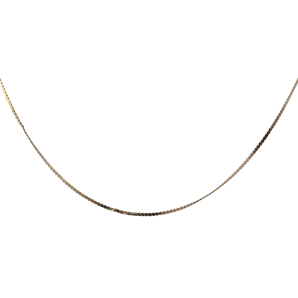 20 Inch 14K Flat Snake Chain