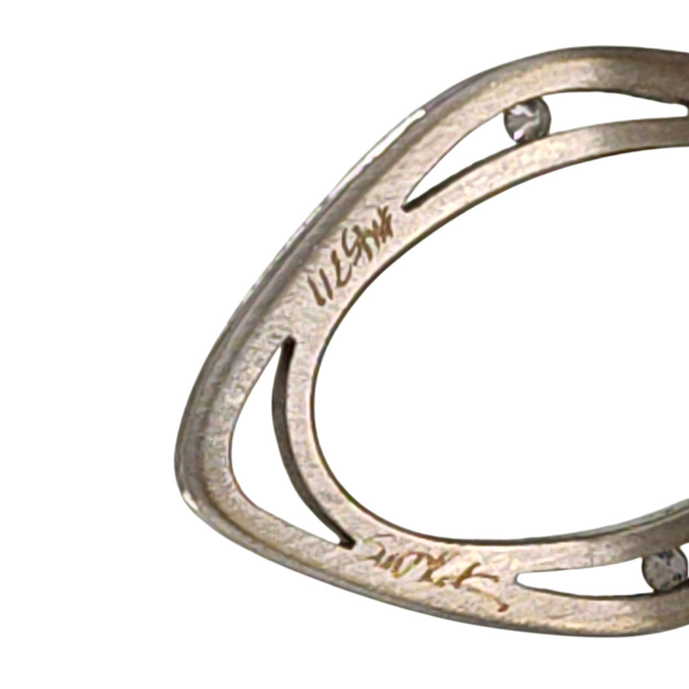 18KW Turquoise Drop Floating Diamond Earrings