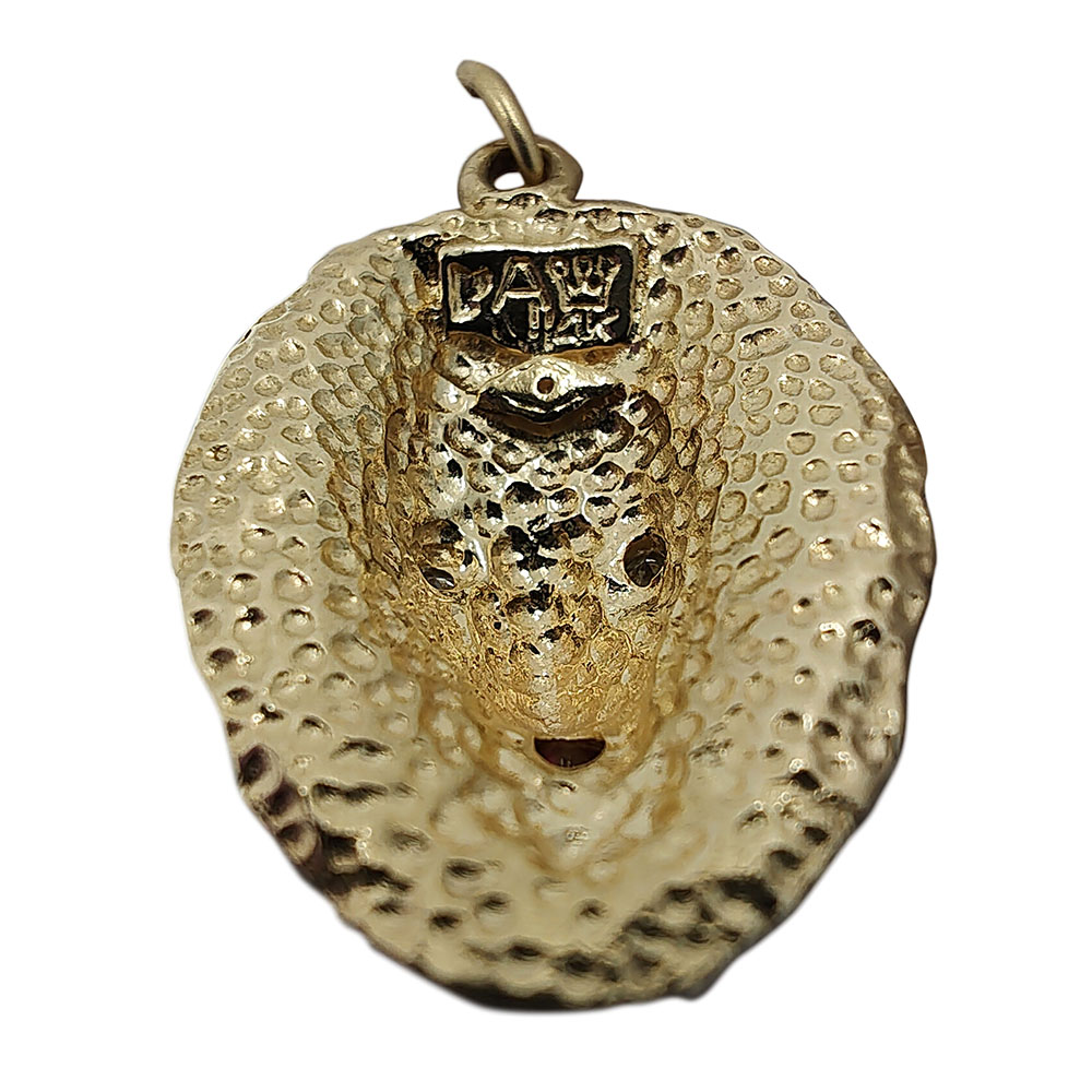 Lion Head Ruby & Diamond Pendant