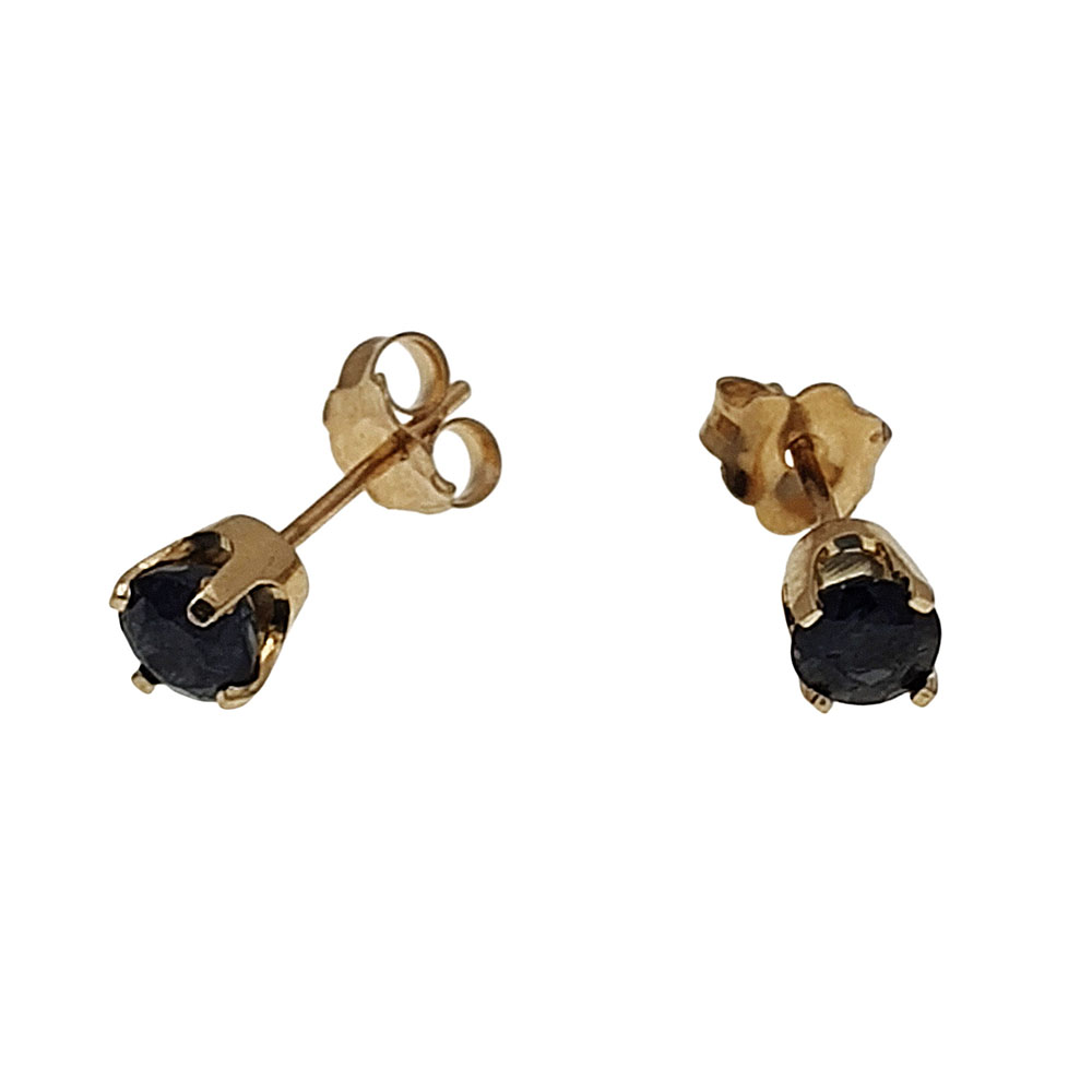 1 CTW Sapphire Stud Earrings