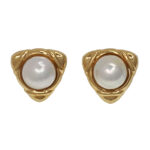 Mabe Pearl 14K Omega Back Earrings
