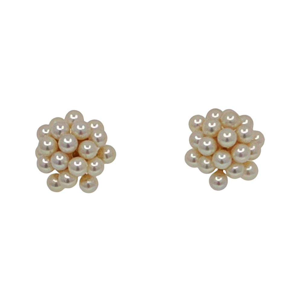Pearl Cluster Earrings