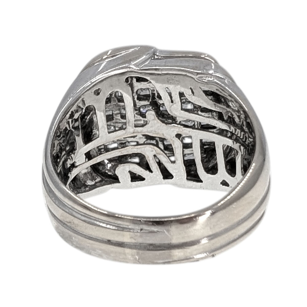 18KW Gents Invisible Set Diamond Ring