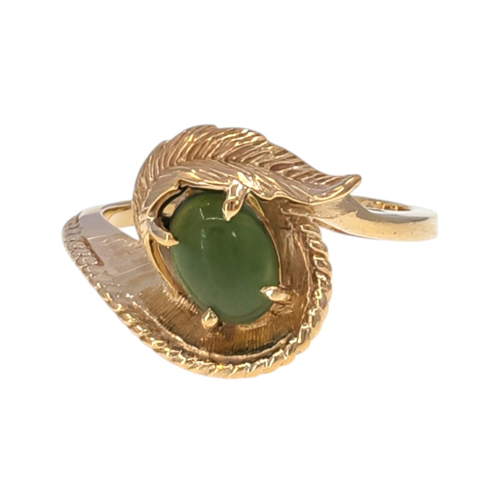 Jade Feather Ring