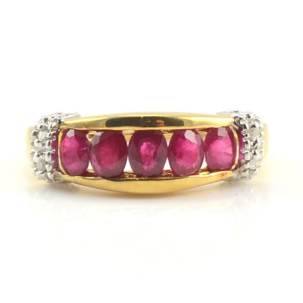 1.50 CTW Ruby and Diamond Ring