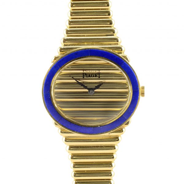 Piaget 18K Gold and Lapis Ladies Wrist Watch